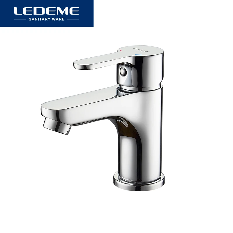 LEDEME Смеситель для умывальника латунь Цвет: хром L1003|basin faucet|waterfall faucetmodern waterfall faucet |