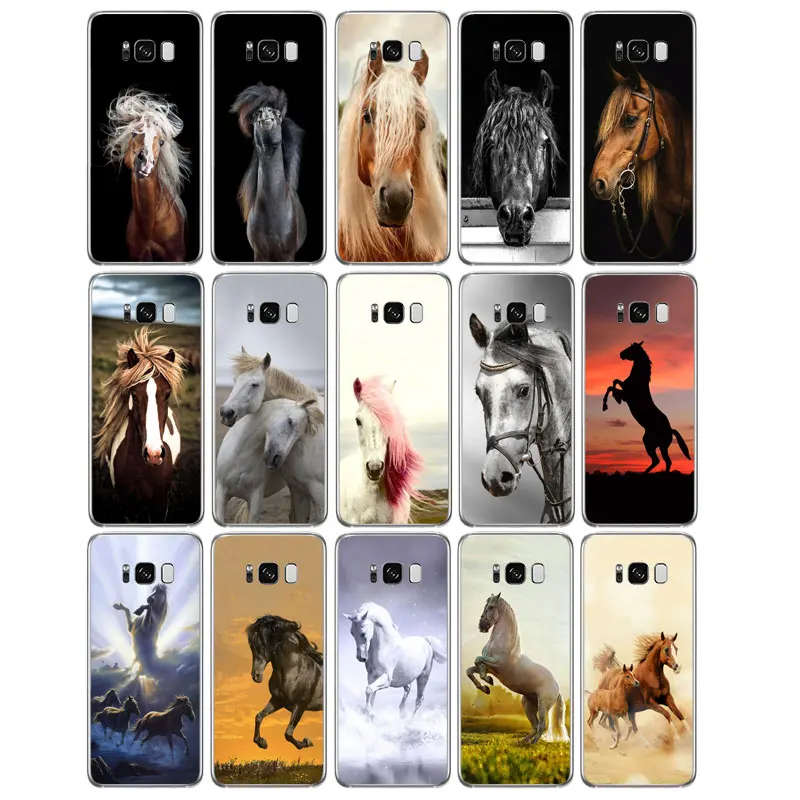 DREAMFOX N055 лошадь Мягкий ТПУ силиконовый чехол для samsung Galaxy Note S 3 4 5 6 7 8 9 Edge Plus Grand Prime |
