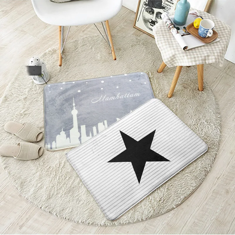 Креативный корейский мультяшный Стильный коврик ковер дверные коврики домашний