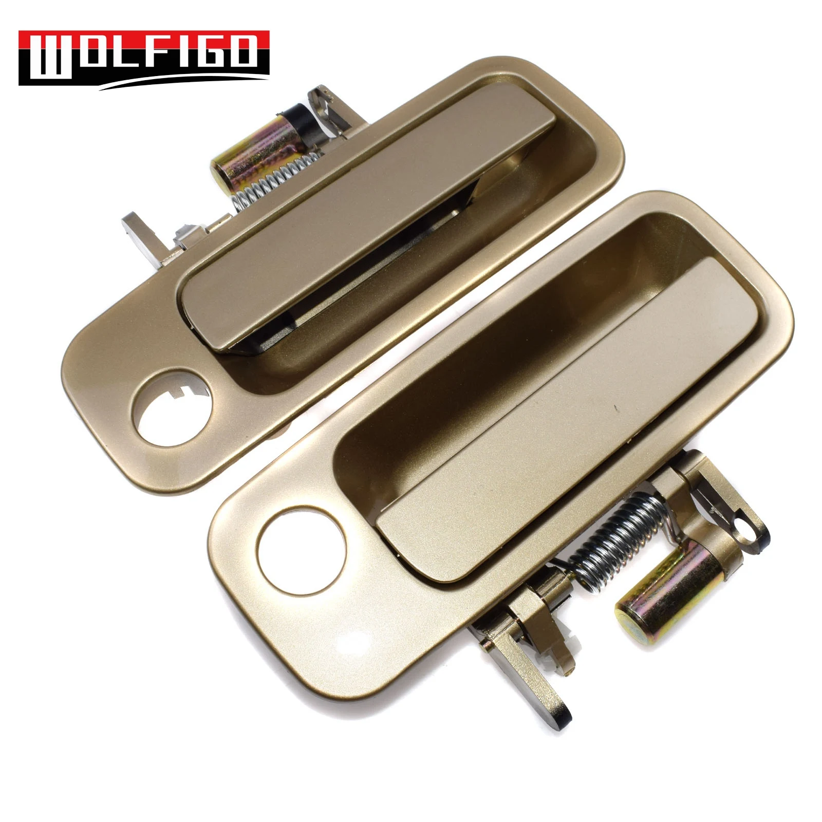 Front Pair WOLFIGO Новые Бежевые для Toyota Camry 1997-2001 Передние Задние наружные дверные ручки 69210AA010, 69210AA010, 69220AA010, 69230AA010 - Color: Front Pair