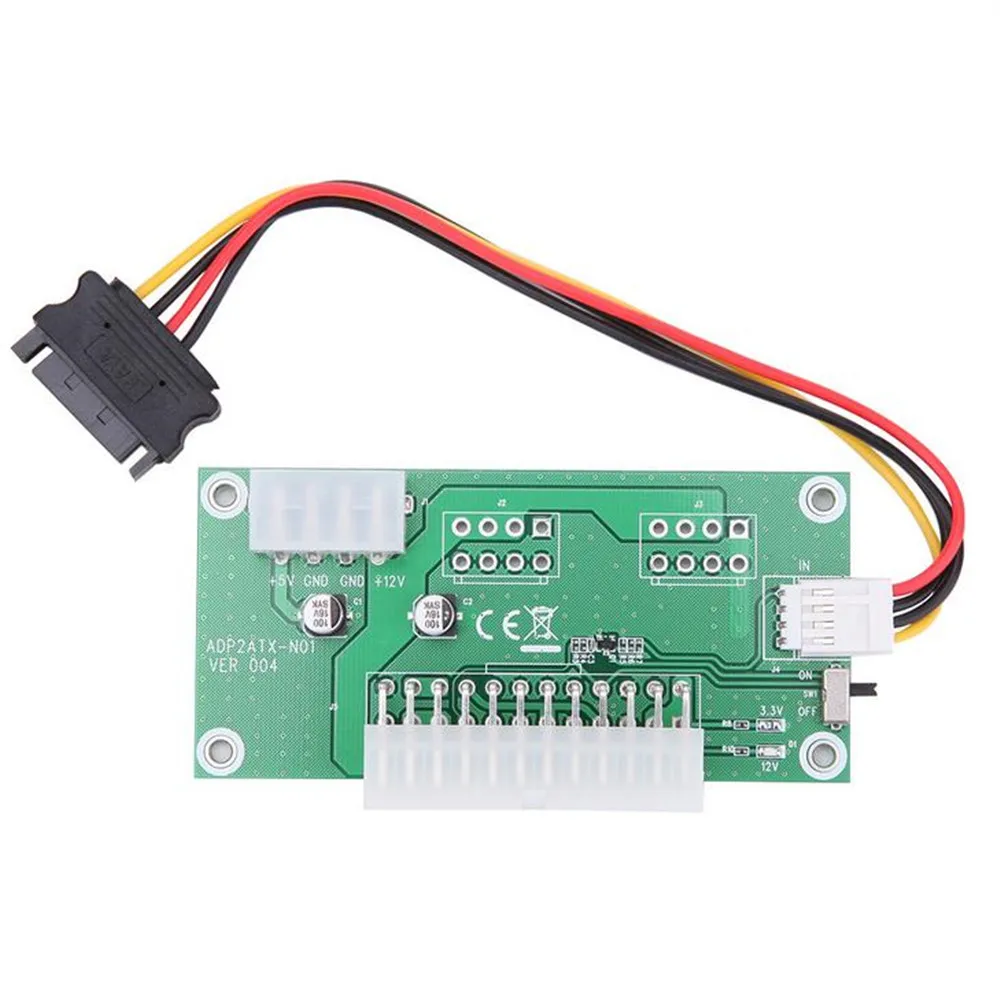 ATX 24-контактный двойной блок питания синхронный стартовый удлинитель 4pin + sata