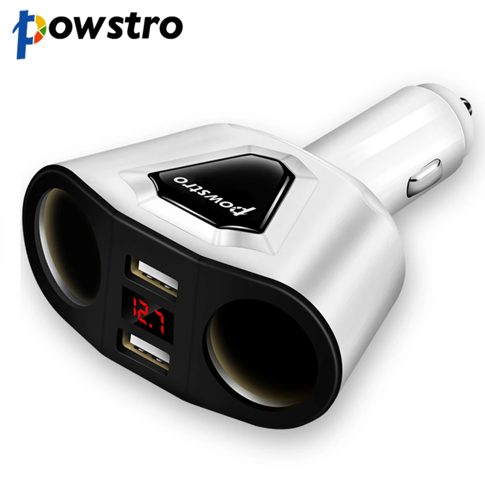 Зарядное устройство Powstro для автомобиля 5 В 3 1 А 2 USB-порта | Мобильные телефоны и