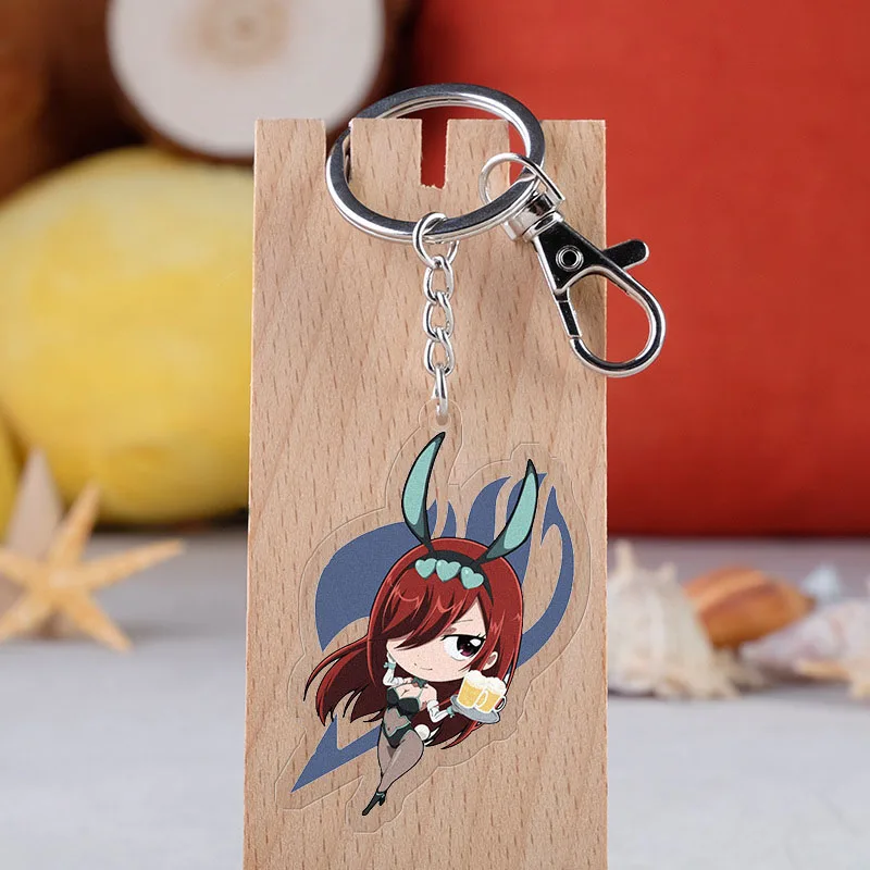 Аниме Сказочный хвост брелок мультфильм фигурка Lucy Happy Cat Kana Alberona акриловая подвеска брелок