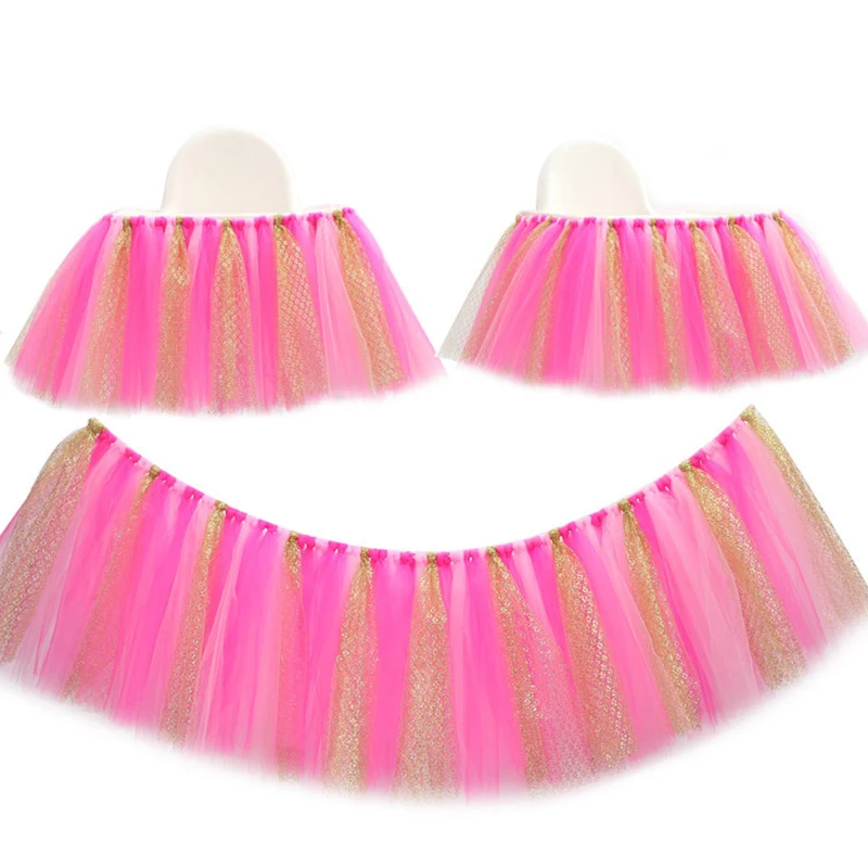 1 шт. украшение для стола высокий стул розовое золото стиль день рождения