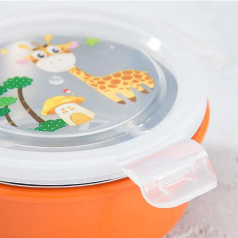 GESEW мультфильм герметичный Ланч-бокс для детей из нержавеющей стали BPA без