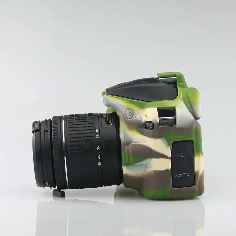 Силиконовая кожа брони Корпус Крышка корпуса протектор для Nikon D3400 корпуса DSLR Камера только в том случае