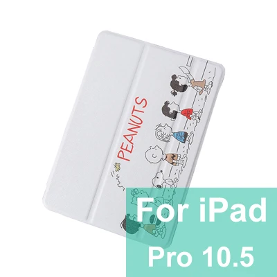 For IPad pro 10.5 Чехол для fundas iPad pro 10,5 дюймов милый мультяшный принт PU+ мягкая задняя крышка из ТПУ для iPad pro 9," умный чехол с функцией автоматического пробуждения/сна - Цвет: For IPad pro 10.5