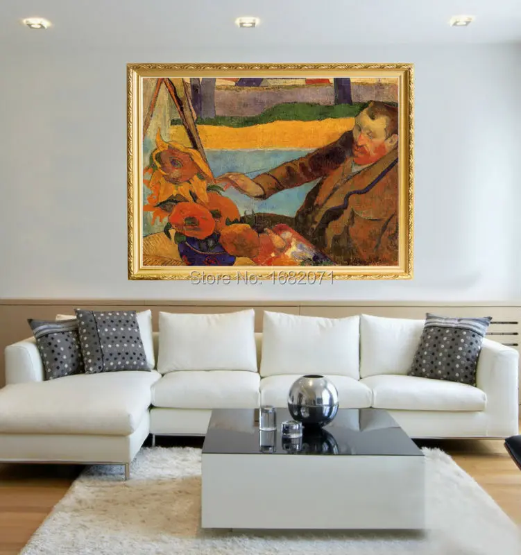 Навыки репродукция художника пол Гоген картина маслом Ван Гог Подсолнухи