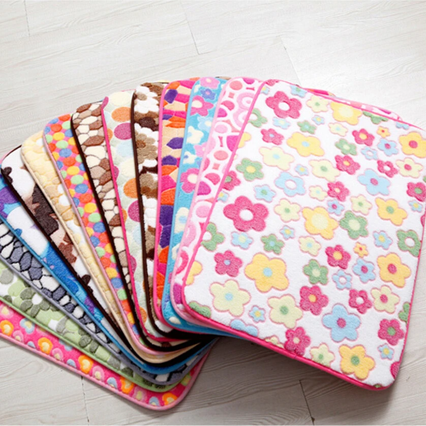 Низкая цена современный Печатный коврик для кухни ванной туалета Нескользящие