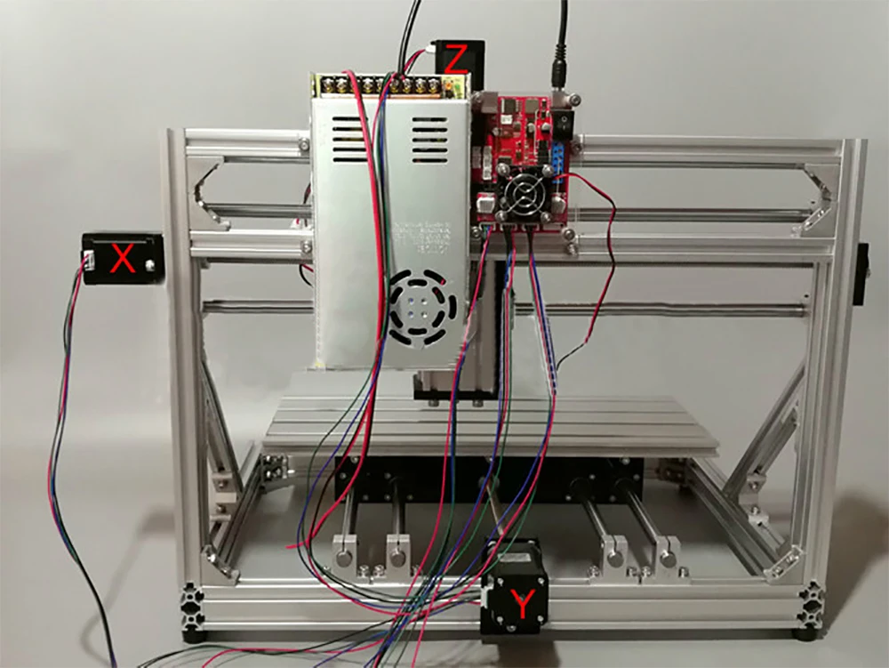 DIY CNC ELF-4018 гравировальный станок с ЧПУ комплект 3D лазерный гравировальный станок маленький круглый гравировальный станок комплект расширяемый 4-й оси