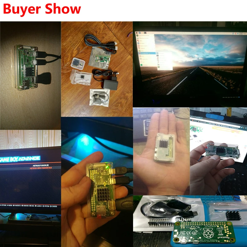 Raspberry Pi Zero W или Raspberry Pi Zero 1,3 стартовый комплект+ акриловый чехол+ GPIO Header+ теплоотвод 1 ГГц cpu 512Mb ram RPI 0/W
