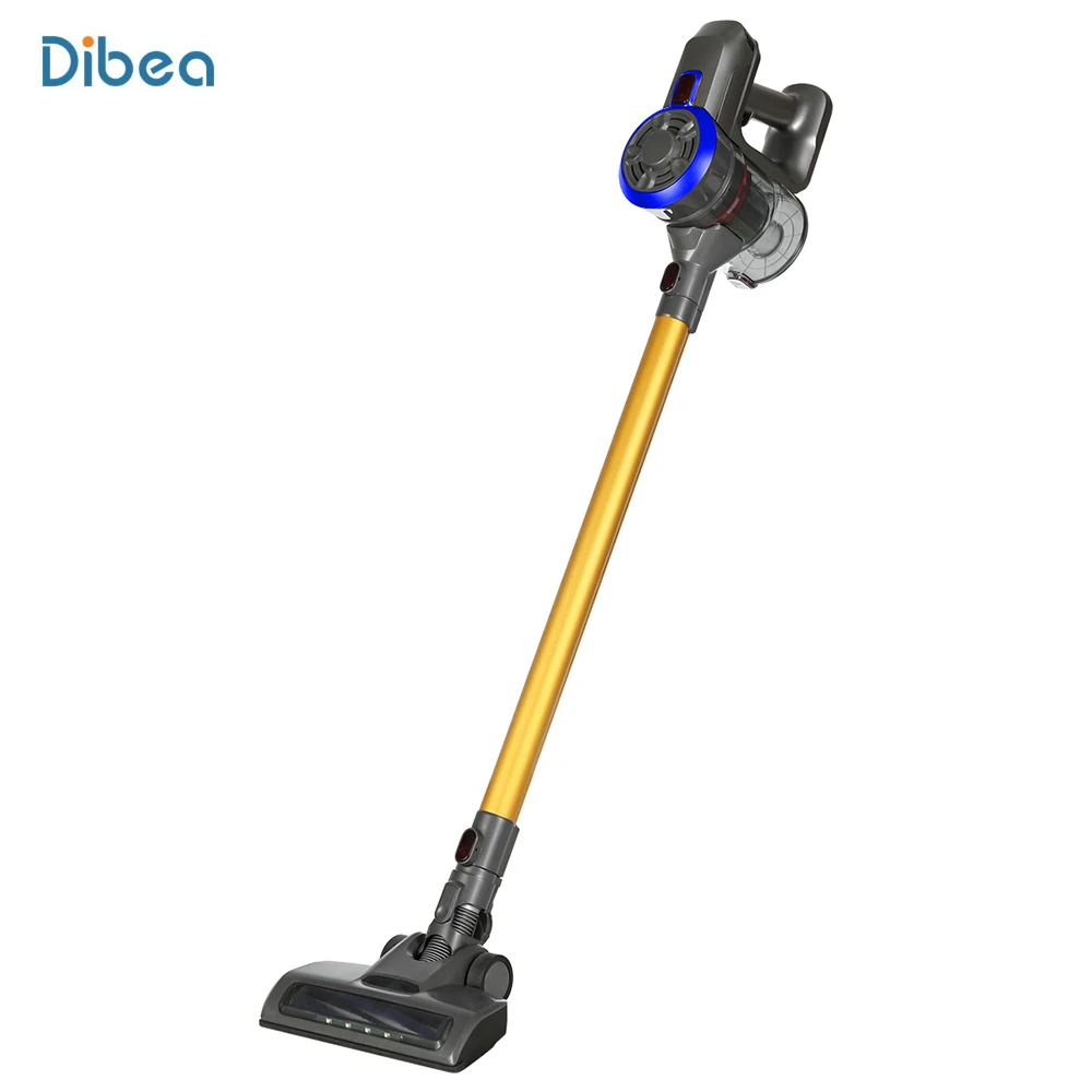 Golden Brown Dibea D18 8500 Pa 2 в 1 ручной беспроводной пылесос циклонный фильтр сильный всасывающий пылесборник бытовой аспиратор - Цвет: Golden Brown