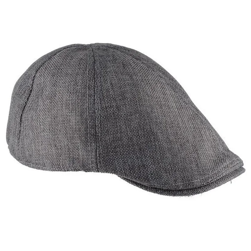 Мужская и женская модная кепка льняная однотонная Кепка Gorras Planas Boina на плоской