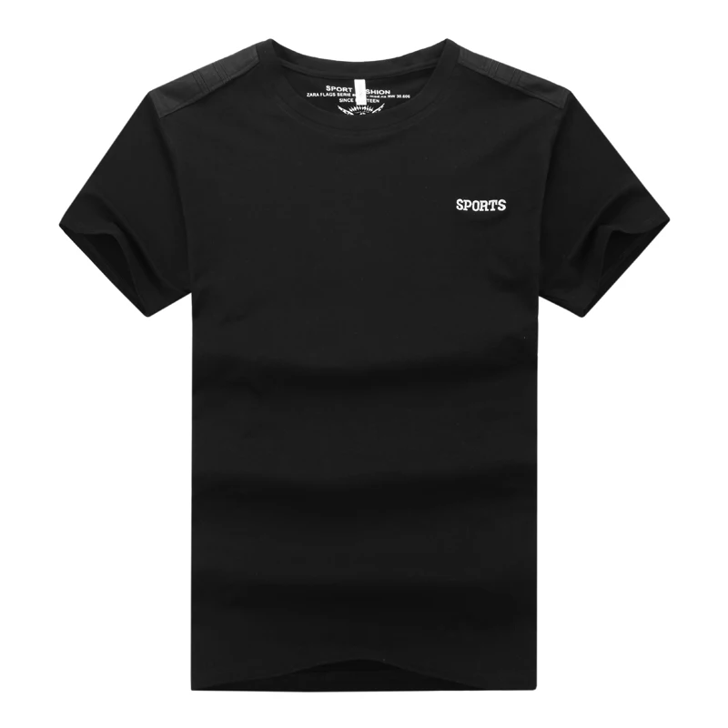 Футболка мужская для бега и фитнеса хлопковая дышащая спортивная майка топ