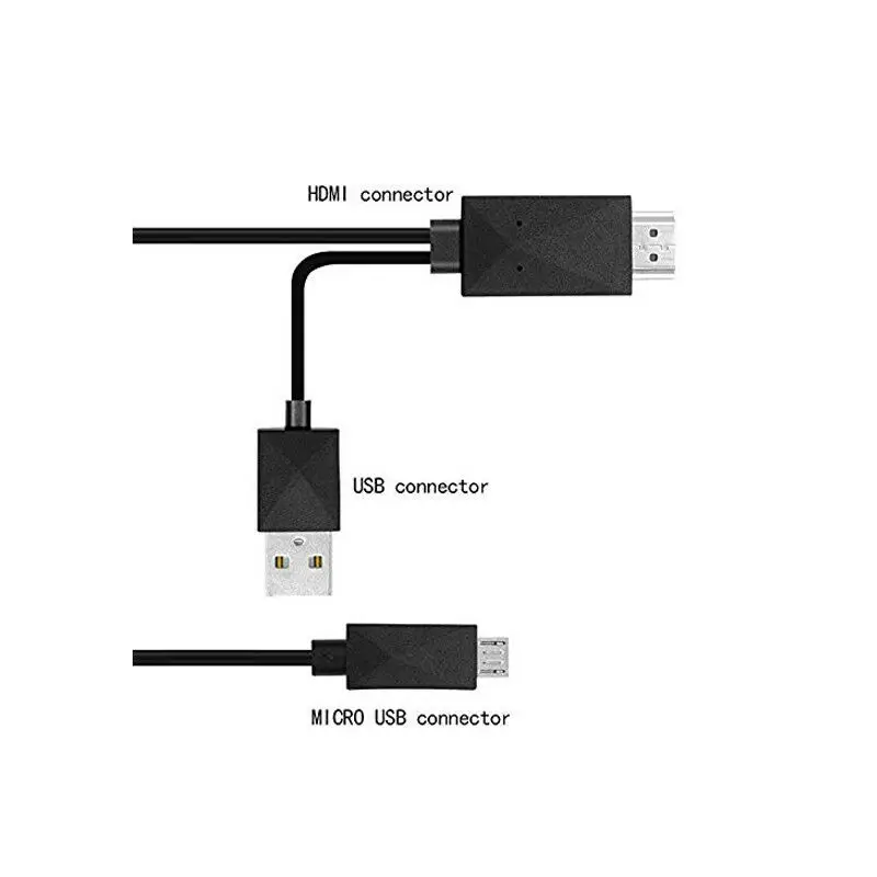 Универсальный MHL конвертер Micro USB к hdmi кабель адаптер Черный Белый мужчин и женщин