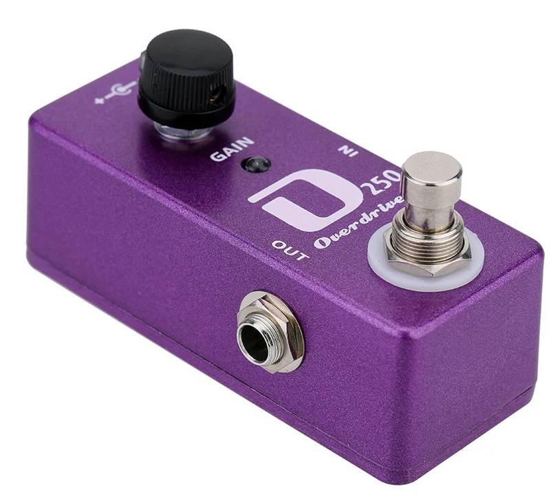 Педаль для гитары SOACH D250 Overdrive две кнопки внутренней отделки тона и громкости с
