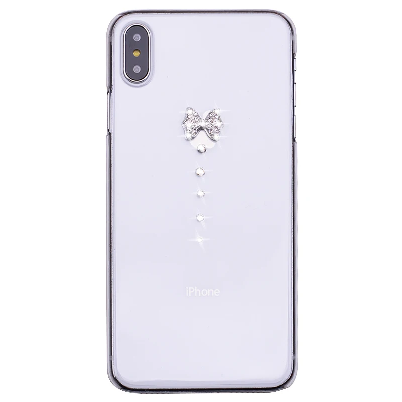 Diamond Bling Case For iPhone 6 6s 7 8 Plus X XR XS Max 3D DIY Phone Cover for 5 5S SE 4 4S Luxury Transparent |