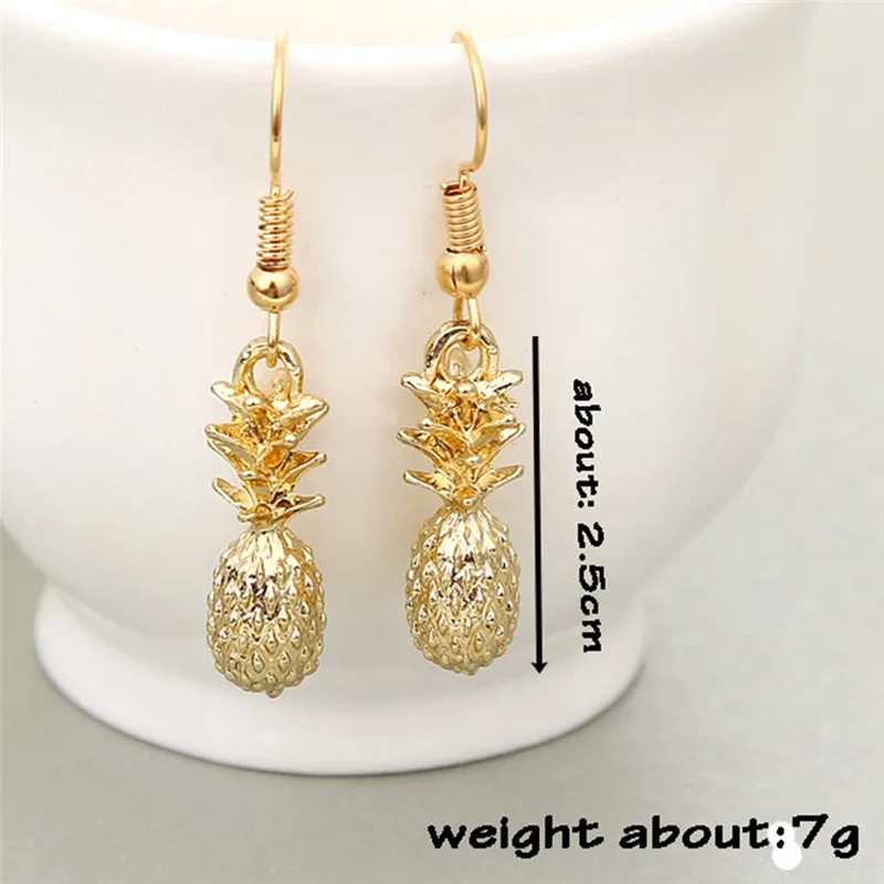 Серьги с кристаллами-каплями PINKSEE из фрукта Ананаса, винтажного золотого цвета, с большим подвеском из крупного страза для женщин, очаровательные ювелирные изделия.