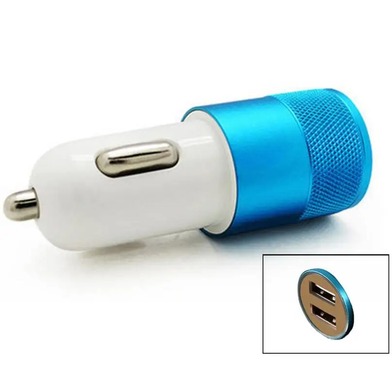500 шт. автомобильное зарядное устройство с двумя USB-портами 12 В/1 ~ 2 А | Мобильные