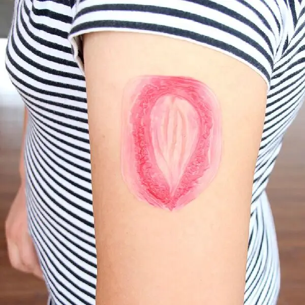 Бесплатная доставка 1 шт. поддельная наклейка рана страшная шутка розыгрыш