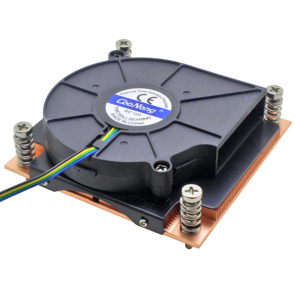 1U server CPU cooler copper heatsink 7515 blower cooling fan for Intel LGA 1150 1151 1155 1156 Industrial computer cooling
1U server CPU cooler copper heatsink 7515 blower cooling fan for Intel LGA 1150 1151 1155 1156 Industrial computer cooling