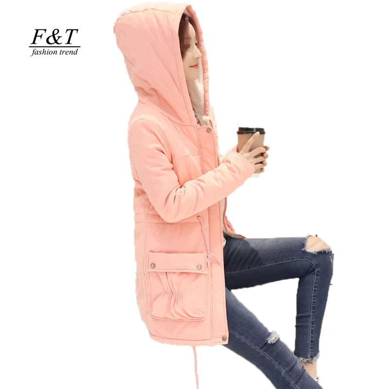 Fitaylor осенне зимняя хлопковая стеганая куртка женское приталенное пальто средней