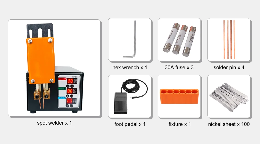 Battery Spot Welder 3KW High Power 18650 Spot Welding Machine Lithium Batteries Pack Nickel Strip Welding Precision Pulse Welder