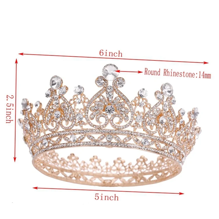 ARMNVNV новые роскошные диадемы со стразами Королевская корона свадебные