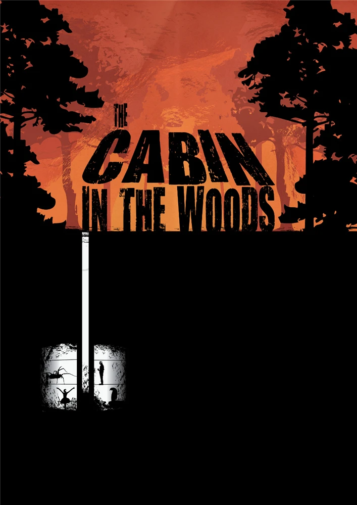 Плакат домик в лесу настенные наклейки с четким изображением украшение для дома