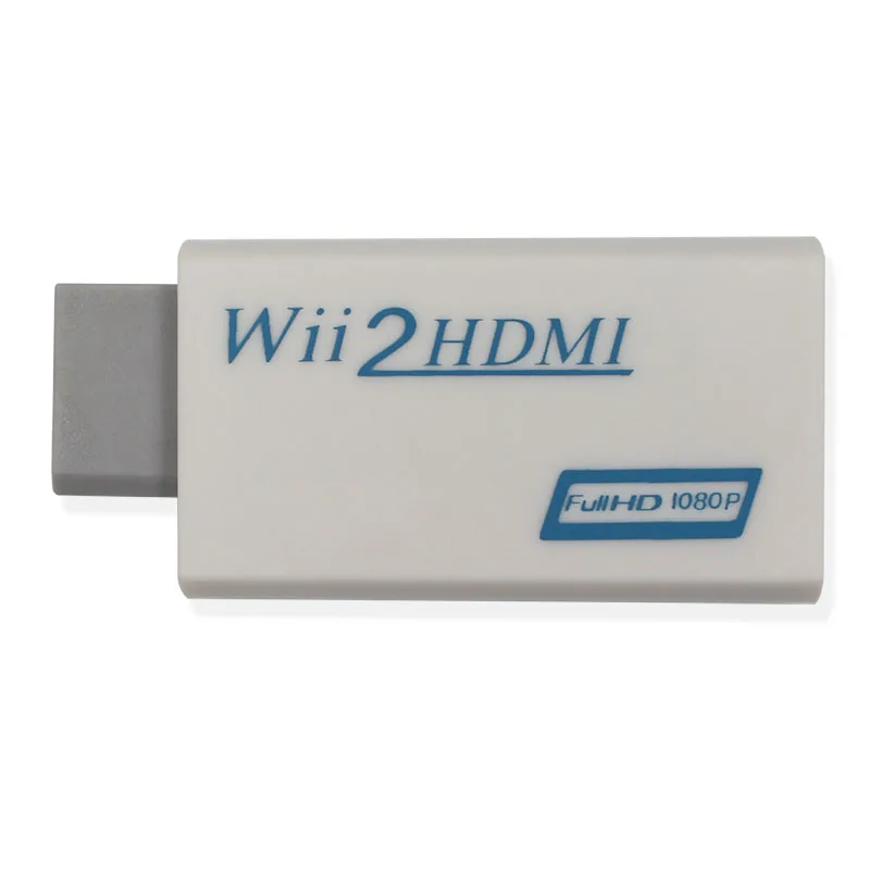 Белый WiitoHDMI Wii2HDMI адаптер преобразователь Full HD 1080P выход + 3 5 мм аудио коробка