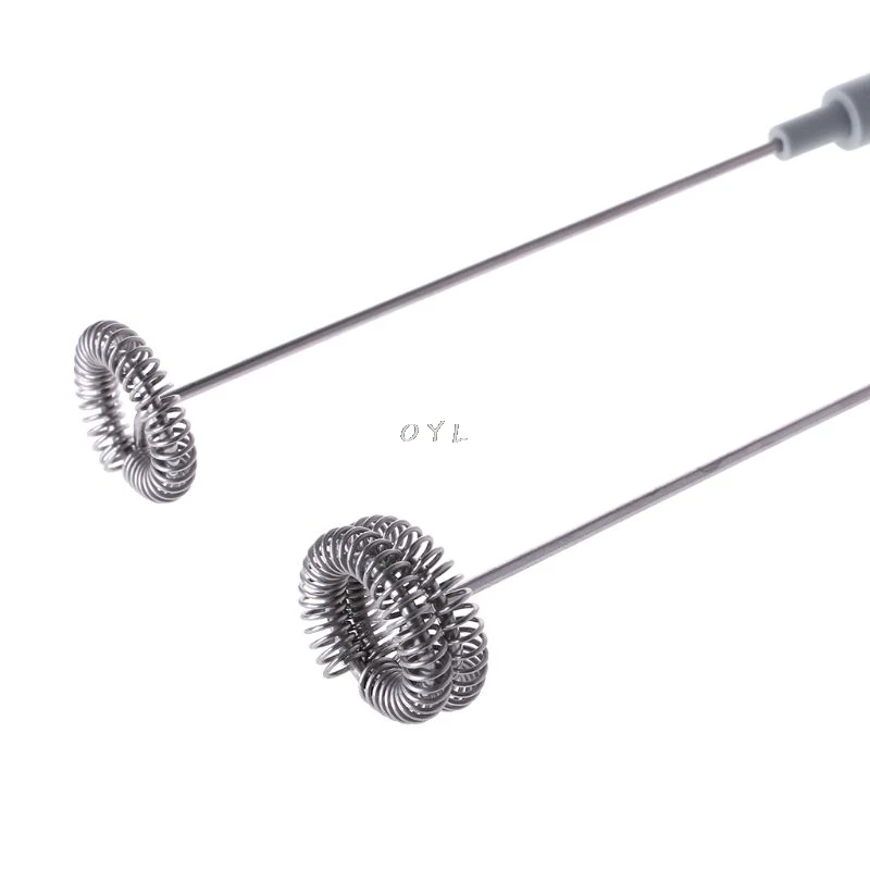 Электрический ручной вспениватель молока из нержавеющей стали с дополнительной