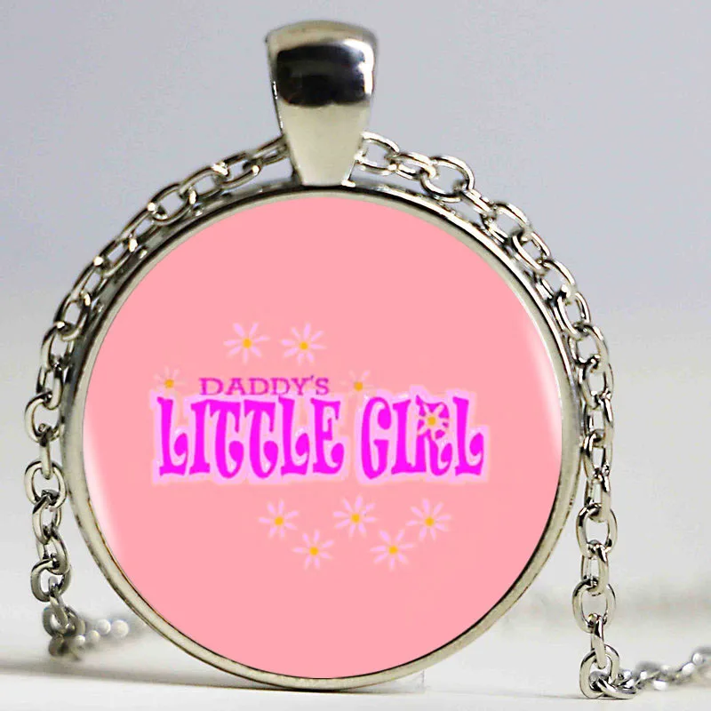Модные Daddy's Little Girl с подвеской логотипом Щепка колье винтажная цепочка