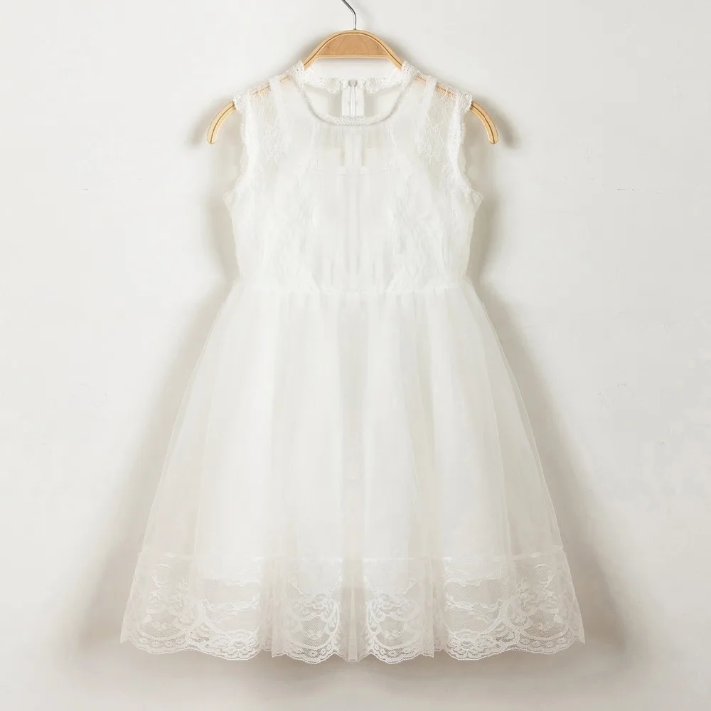2018 Baby Girl Lace Tutu Dress Wedding and Party White Princess Girls Clothes For Infant Kids School Wear Fancy Clothing | Детская