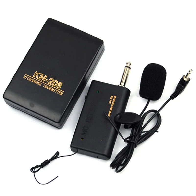 

20m Effective Distance Remote Wireless Mic System Lavalier Lapel Clip Microphone FM Transmitter Receiver Mini Headset Microphone