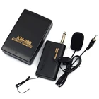 Беспроводной микрофон с дальностью действия 20 м, петличный микрофон с зажимом на лацкане, FM-передатчик, приемник, мини гарнитура, микрофон