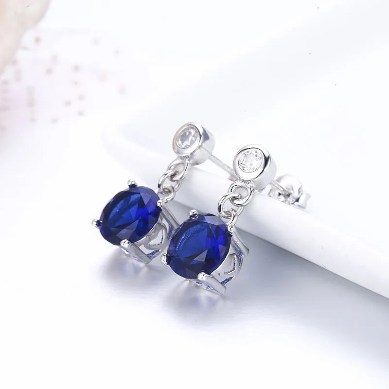 Серьги подвески из серебра 925 пробы с фианитами|Серьги-подвески| |
