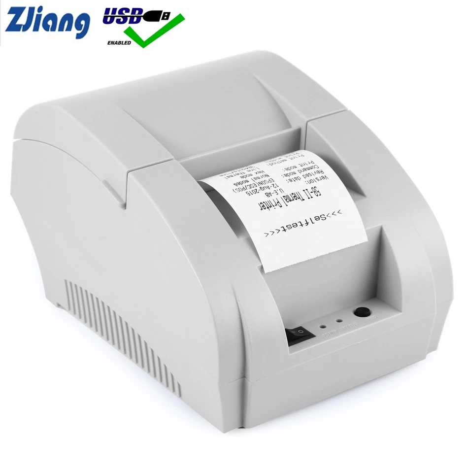 

58mm Thermal Receipt Printer POS Printer Ticker Check For Restaurant and Supermarket support Cash Drawer