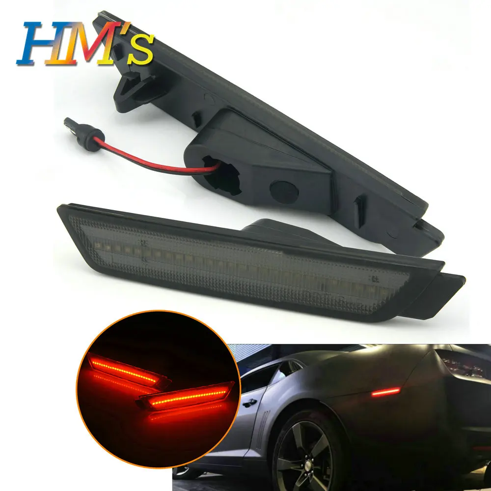 Для chevrolet camaro поворотник chevy camaro светильник s Аксессуары chevy задний светильник led для chevrolet задний светильник - Цвет: Rear Black Lens
