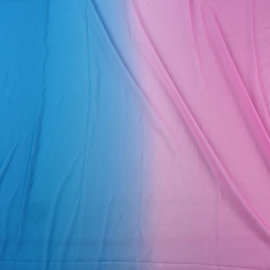 Тень из шифона с эффектом омбре 2 тона 100D шифоновая градиентная ткань плавное