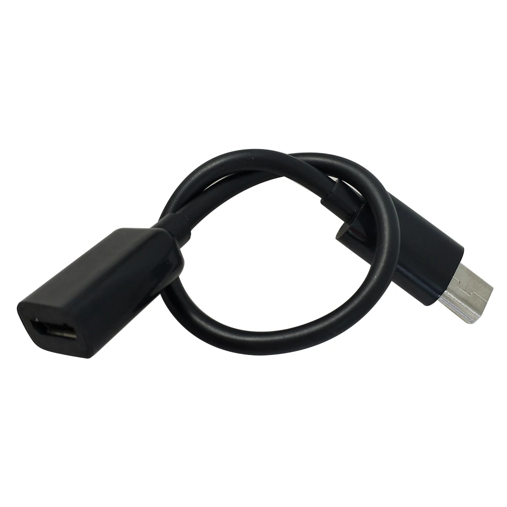 DANSPEED 10 см Micro USB мама к Mini USB папа F/M удлинитель Дата зарядный кабель черный
