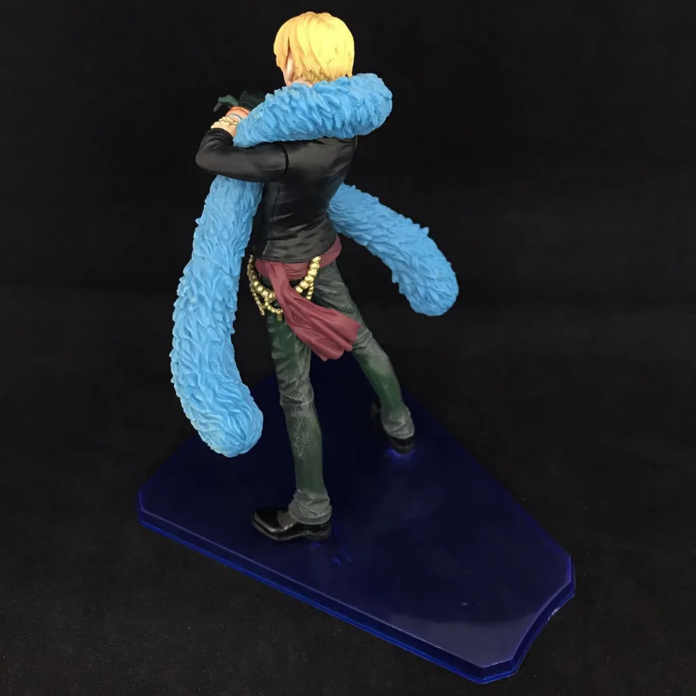 HKXZM аниме Рисунок 15 см одна штука Sanji синяя одежда 20 годовщина ver. ПВХ фигурка