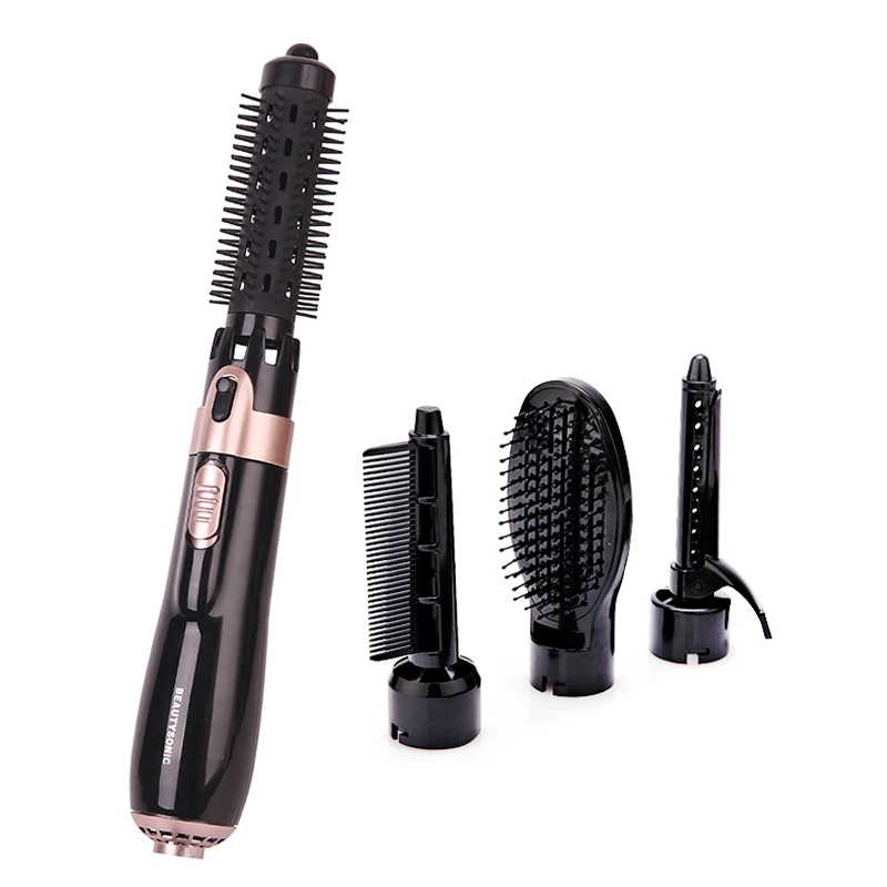 

Multi-Functional Hair Curly Strighten Comb Hair Dryer 4 in 1 Styling Tools 2 Levels Adjustment Rechargeable Hairs Curler