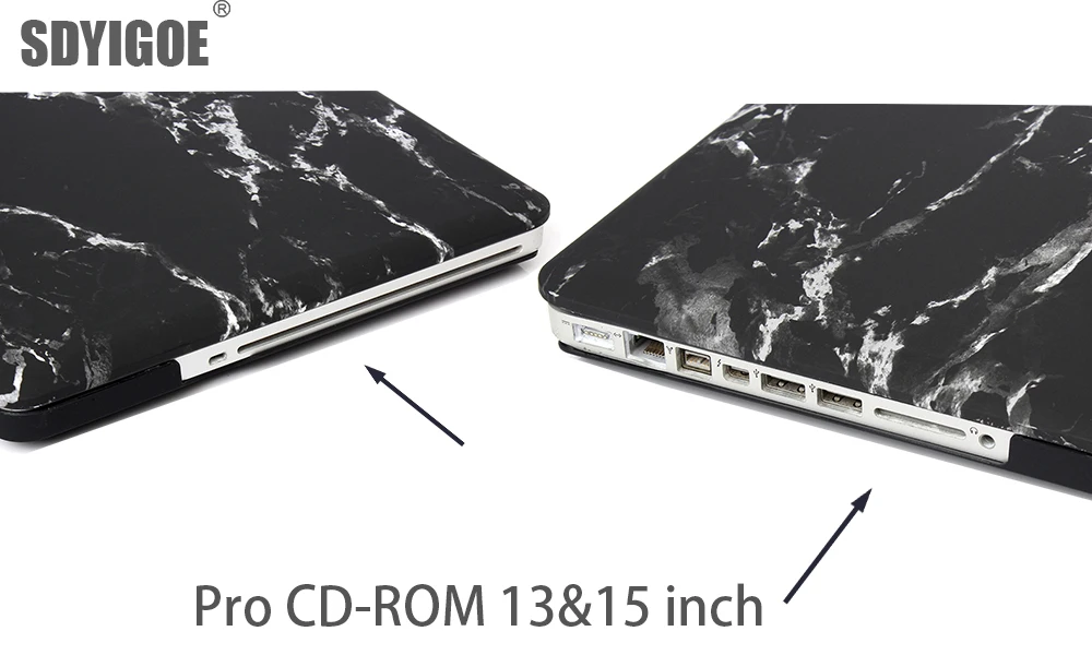 Чехол для ноутбука с мраморной текстурой для MacBook 11Air 13Pro retina для Apple macbook New Pro с сенсорной панелью 13 15 мраморная защитная оболочка