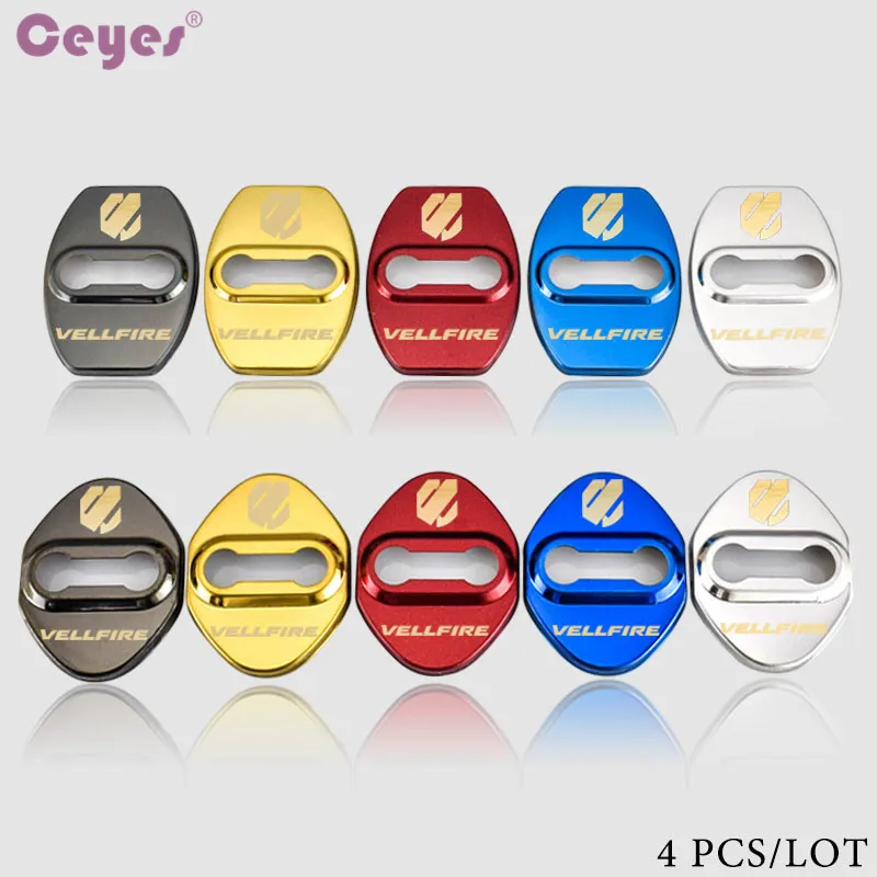 Ceyes Auto Door Lock Covers Car Styling Case For Toyota Vellfire Avensis Alphard Auris Yaris Car-Styling Badge Accessories | Автомобили и
