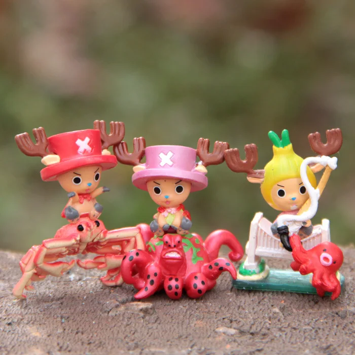

Action Figure random Chopper Series Seaview crab octopus ride DIY 3.7-4.1cm PVC ornaments collection decoration Model Anime