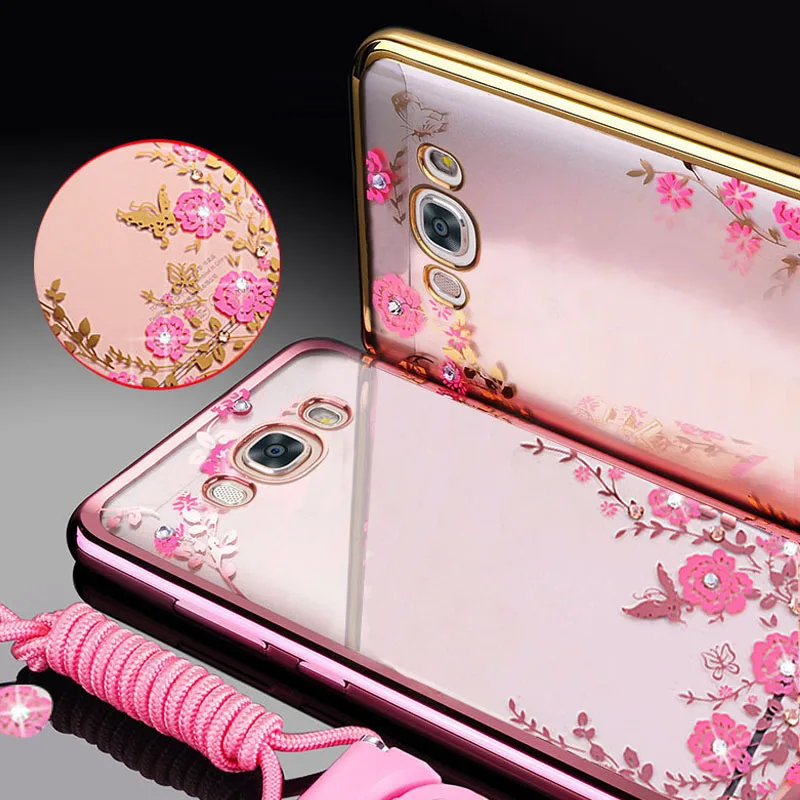 YueTuo etui чехол для Samsung Galaxy J7 2016 j710 прозрачный роскошный 3d телефона s задняя крышка