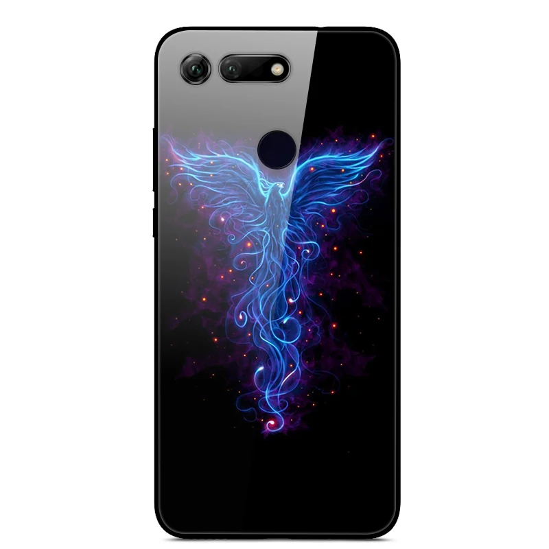 Жесткий чехол для huawei Honor View 20 V20, чехол из закаленного стекла, силиконовый бампер, чехол для телефона Honor View 20, View 20 V 20, Coque
