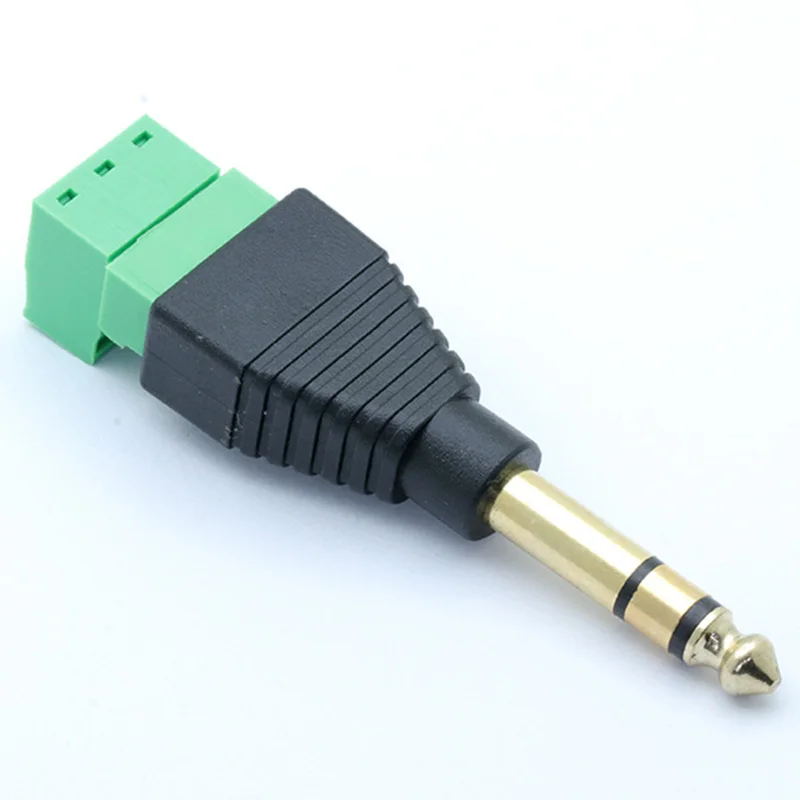 Стерео аудио разъем 6 35 мм 1/4 дюйма позолоченный адаптер для пайки|adapter 1/4|adapter