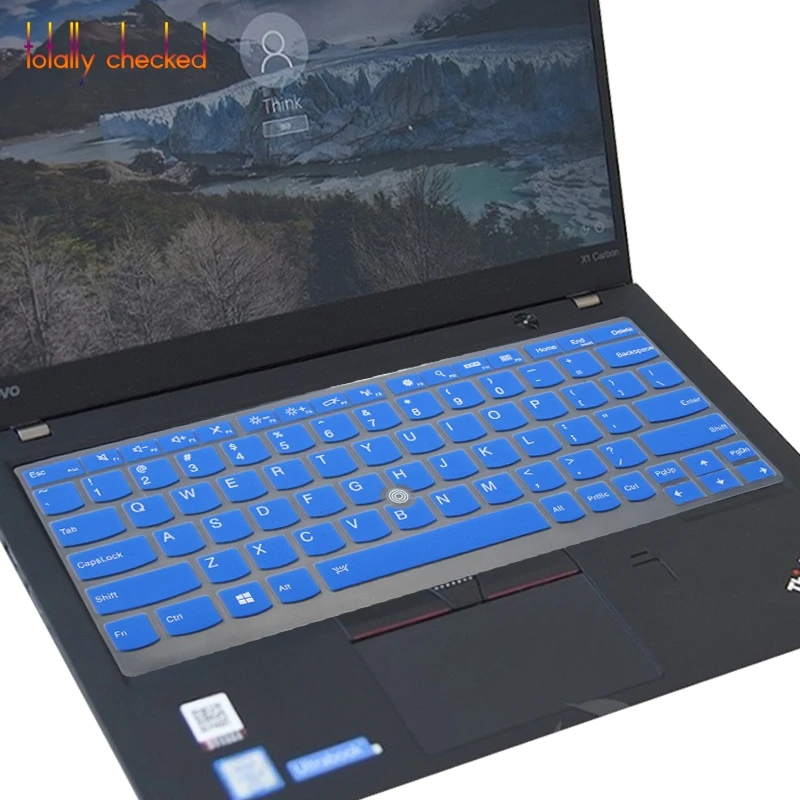blue Силиконовая форма для lenovo Thinkpad X280 X380 X270 X260 чехол для клавиатуры ноутбука протектор для йоги 2018X1 углерода X240 X240S X250 - Цвет: blue
