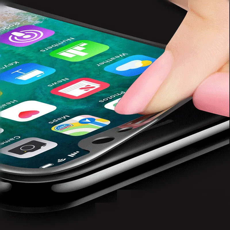 Защитное стекло для iPhone XS 6 6S 7 8 закаленное с изогнутыми краями 7D Plus X стеклянная